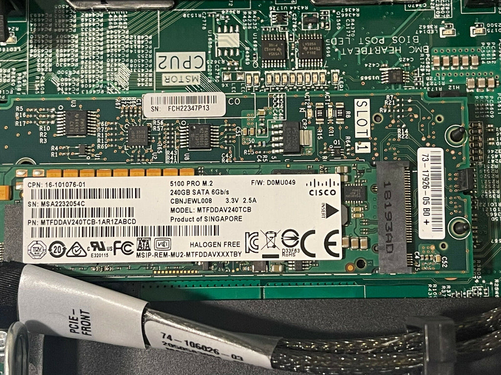 Cisco HyperFlex HX220c M5 Server 2x Xeon 8168 24-core 384GB 8.5TB SSD 2x 1050W