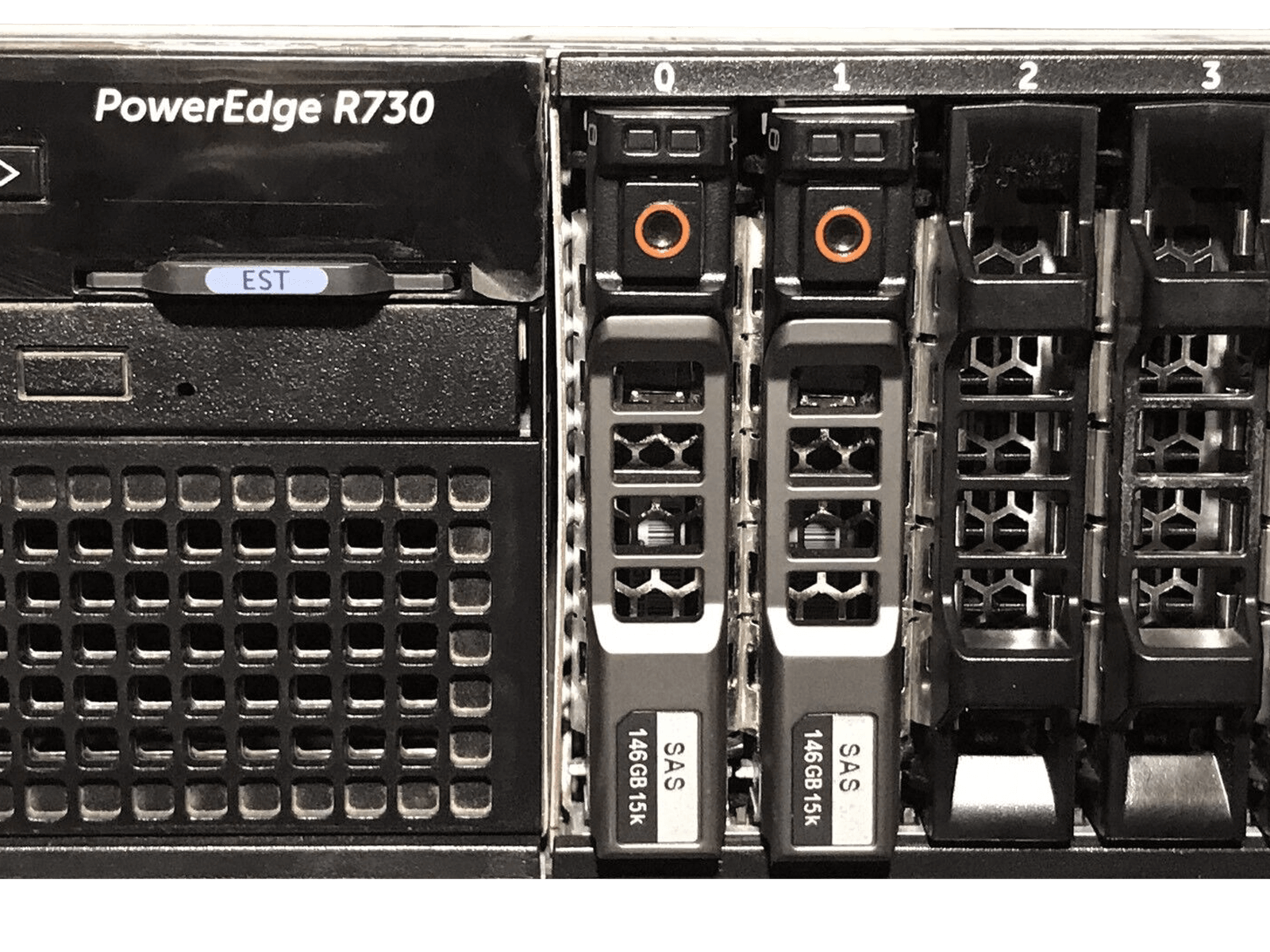 Dell R730 16 Bay Dual E5-2650V3 32GB 5x 250GB 7.2K 2x PSU H730P Bezel iD8 Ent.
