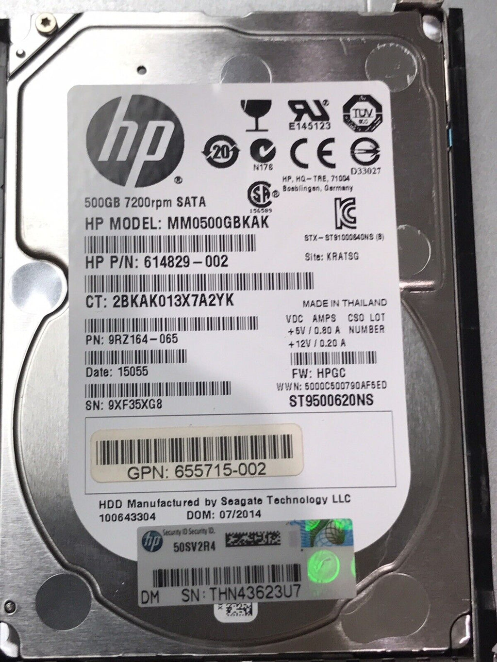 HP 663600-B23 SL4540 G8 3x Nodes 6x E5-2470V2 3x 192GB 6x 500GB 45x 2TB SAS Rails 93TB.