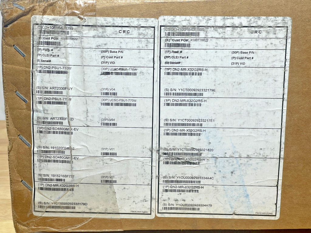 New Cisco UCS C220 M5 Server 2x 6152 44C 256GB 2x 480GB 8x 1.92TB 10Gb X710 770W