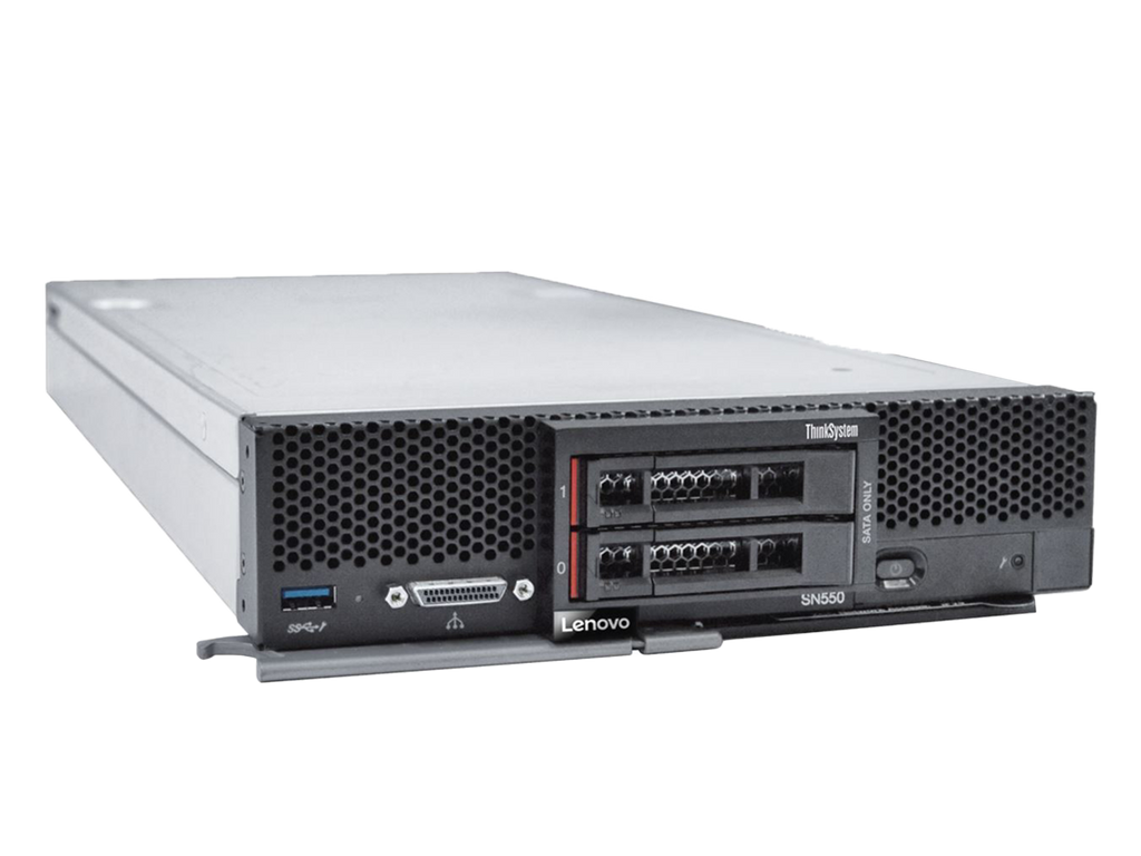 Lenovo ThinkSystem SN550 Server Node Xeon Silver 4208 32GB RAM 4x 10GE SATA/NVMe 7X16A07JNA.