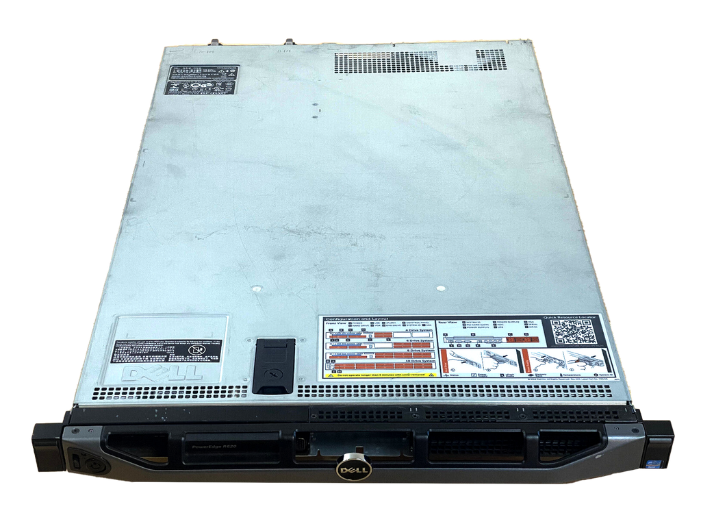 Dell PowerEdge R620 Server 2x E5-2690v2 10C 256GB H710P 4x 1GbE 2x 750W Bezel.