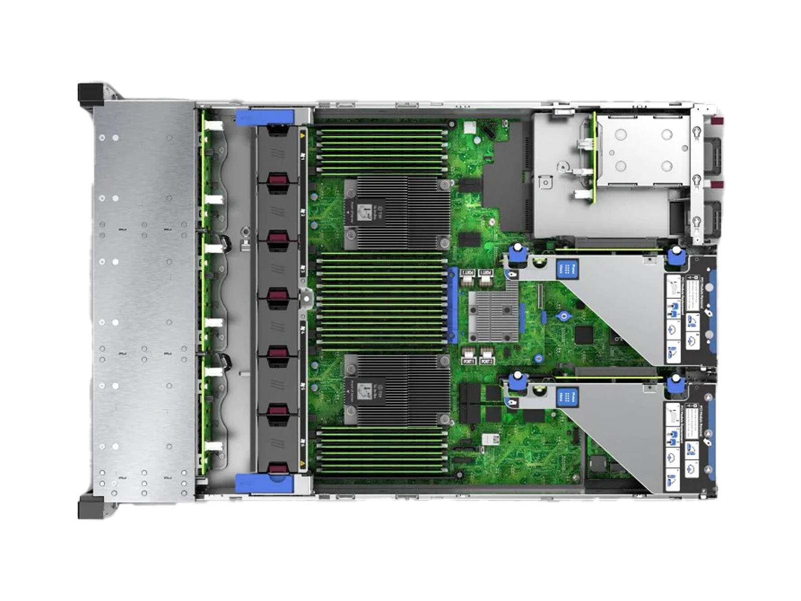 HPE DL385 Gen10 2x EPYC 7452 32-core 1024GB 24x 960GB SSD 2x PSU P408i-a 100GbE