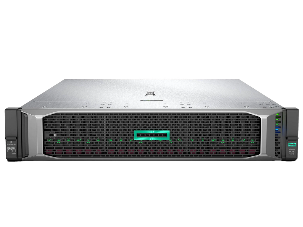 HPE ProLiant DL385 Gen10 Server EPYC 7452 32-core 16GB RAM 24x SFF 800W PSU P408i-a