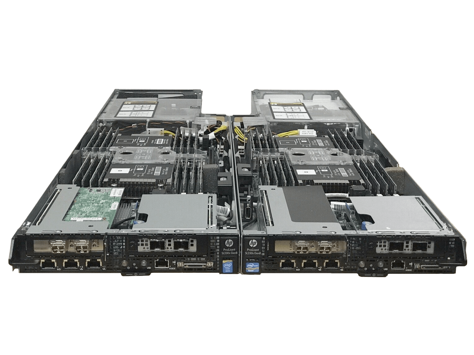 HP SL230s G8 Two E5-2650V2 128GB 14900R 4x SFF 2x S3700 200GB SSD 560FLR FBWC.