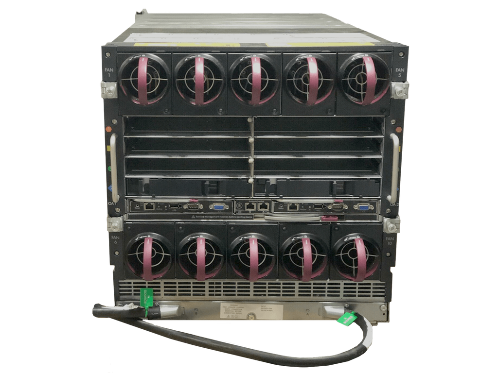 HP BladeSystem C7000 G3 Gen3 Platinum Blade Chassis 6x 2450W PSU 10x Fans 2x OA.