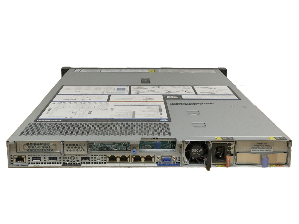 IBM x3550 M5 Server E5-2620V3 32GB 8x SFF M5210 1GB 1x 550W PSU Adv LED Panel.