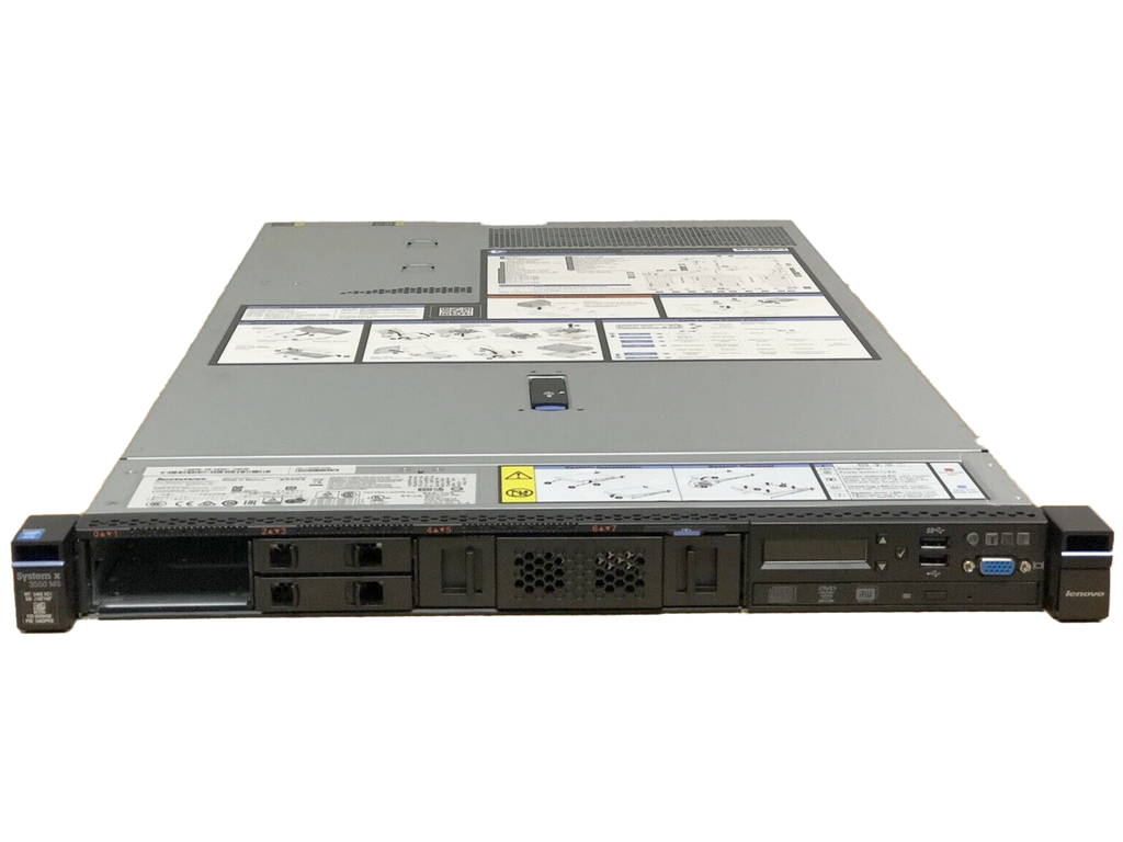 IBM x3550 M5 Server E5-2620V3 32GB 8x SFF M5210 1GB 1x 550W PSU Adv LED Panel.