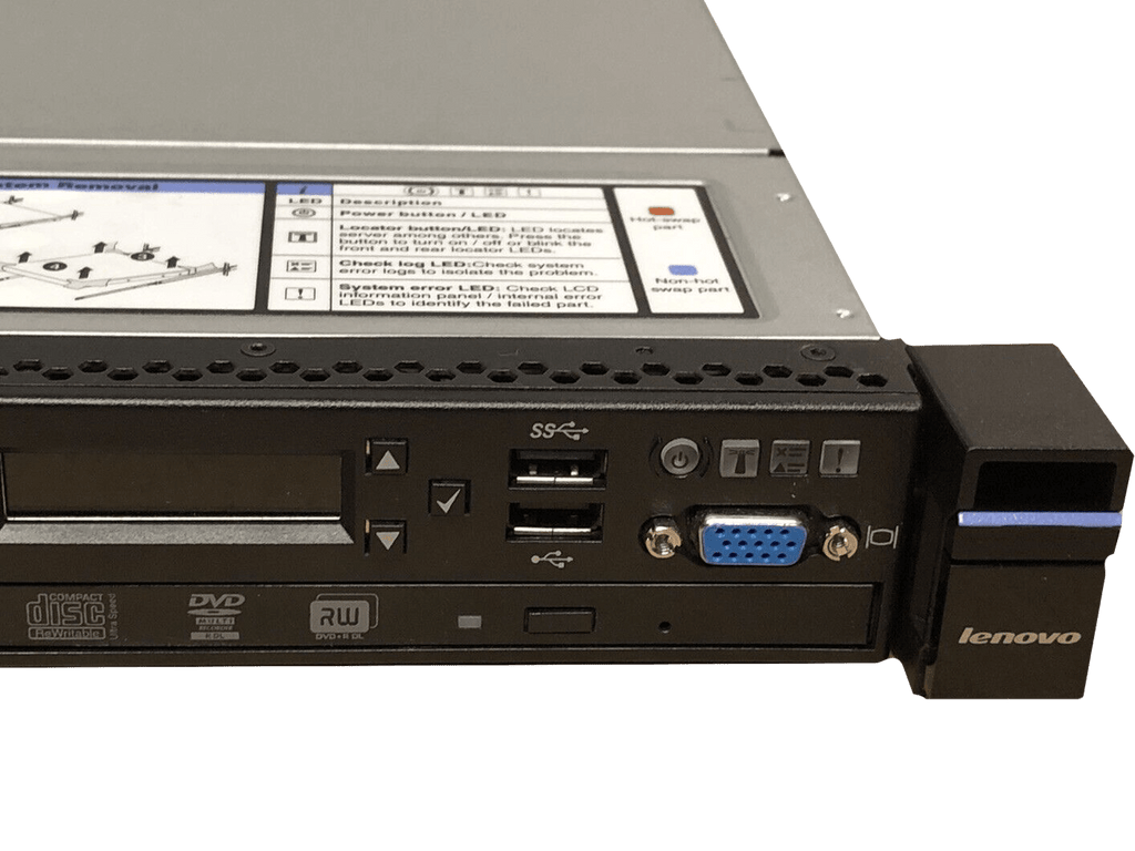 IBM x3550 M5 Server E5-2620V3 32GB 8x SFF M5210 1GB 1x 550W PSU Adv LED Panel.