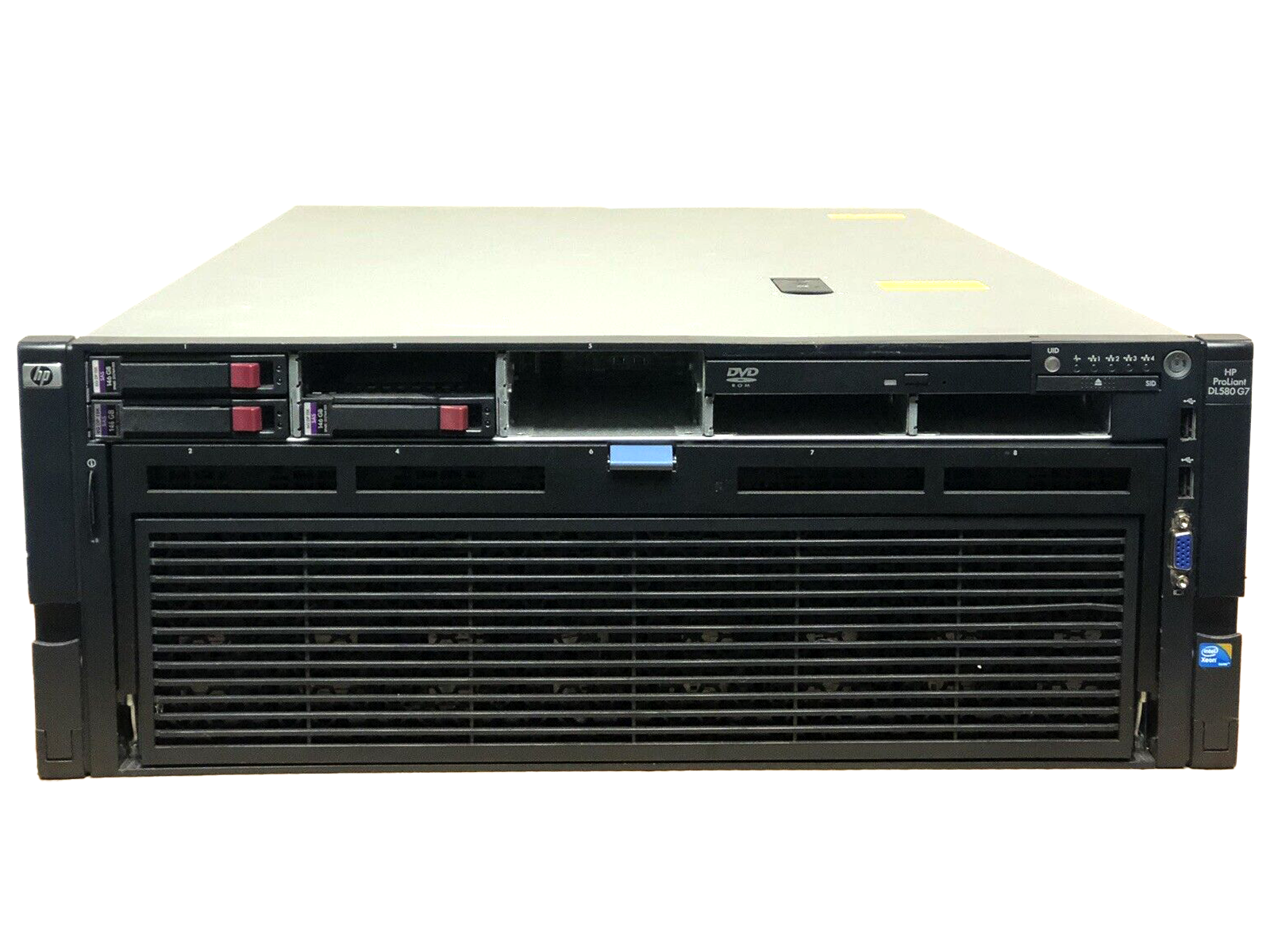 HP ProLiant DL580 G7 Server 4x 8 core X7560 2.26GHz 128GB RAM 3x 146GB 10K 4x PSU