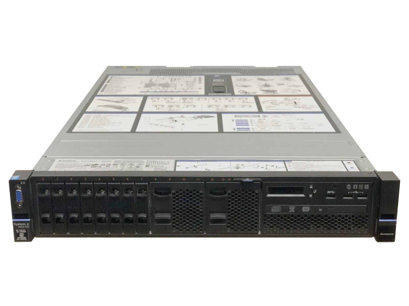 Lenovo x3650 M5 Server 2x E5-2690 v3 12-core 2.6GHz 256GB 8bay SFF 2x 900W M5210