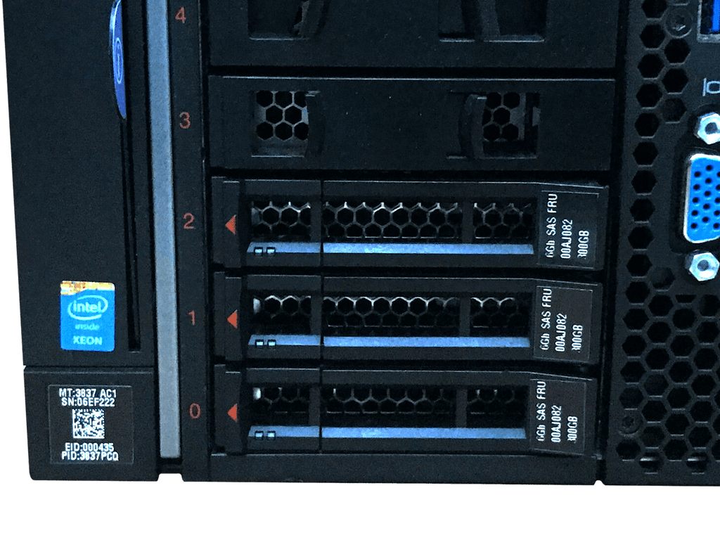 IBM x3850 X6 Server 4x Xeon E7-8870 v4 3072GB DDR4 RAM 3x 300GB 10K 4x 900W PSU