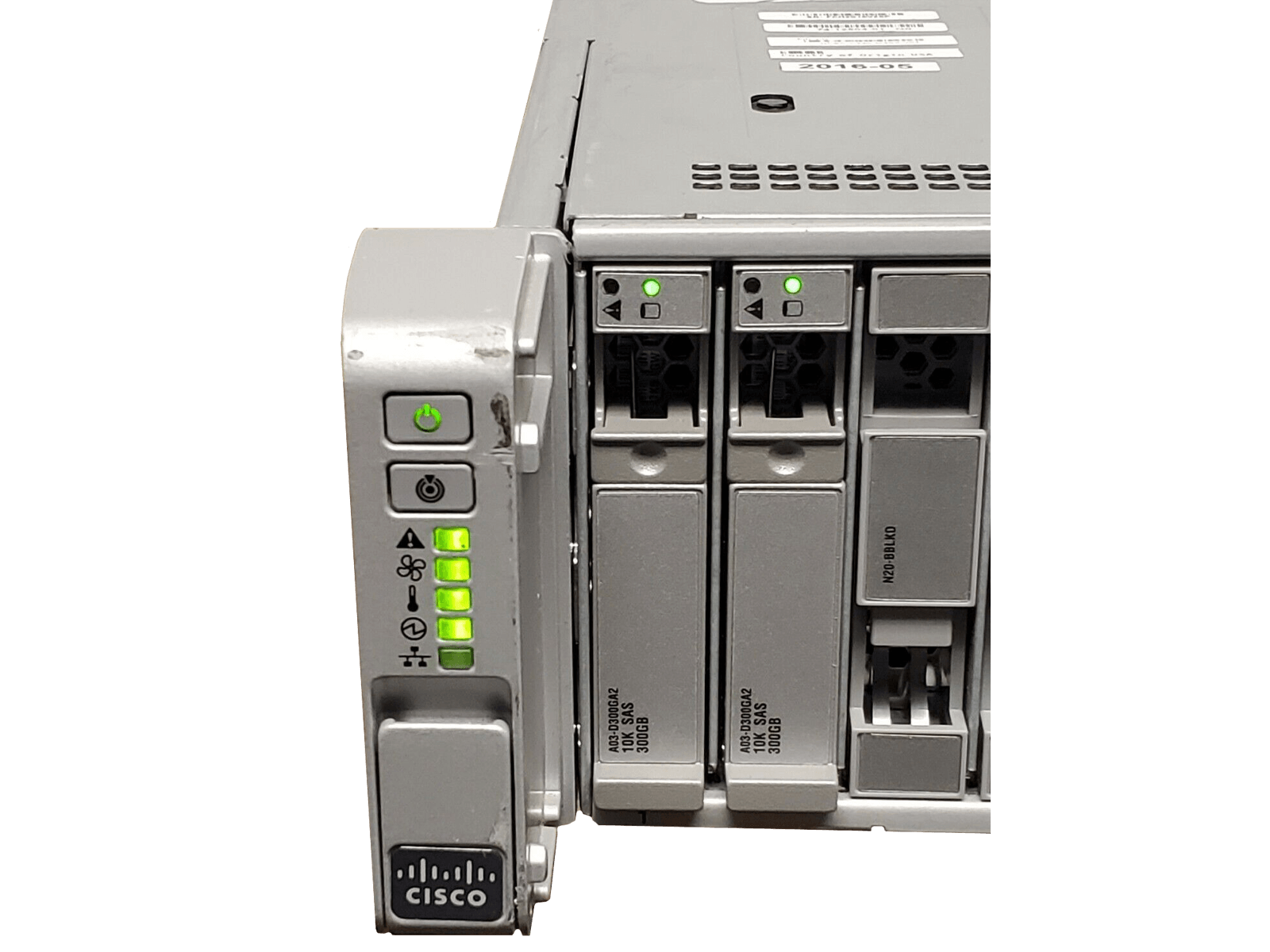 Cisco UCS C240 M4 Server 24-bay SFF 2x E5-2640V3 2.6GHz 8-core 32GB 2x 300GB 10k 2x1400W PSU