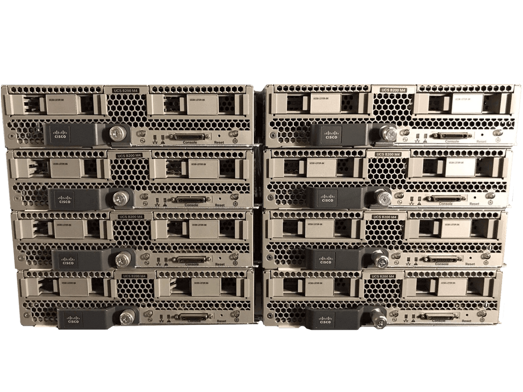 Lot of 8 Cisco B200 M4 16x E5-2660V3 2048GB Blade Server VIC1240 UCS-MR-1X162RU