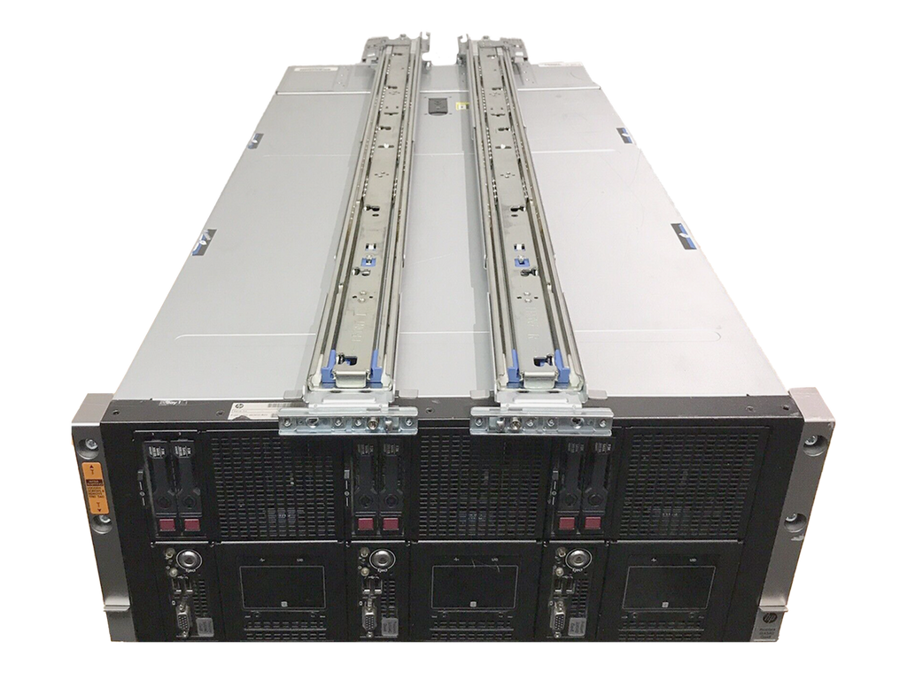 HP 663600-B23 SL4540 G8 3x Nodes 6x E5-2470V2 3x 192GB 6x 500GB 45x 2TB SAS Rails 93TB.