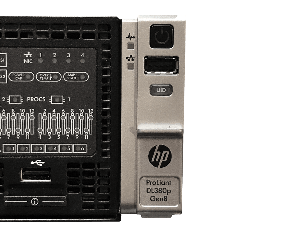 HP DL380p G8 2x E5-2697v2 12-core 384GB 8 bay SFF 2x 750W PSU P420i 2GB NIC iLO Adv