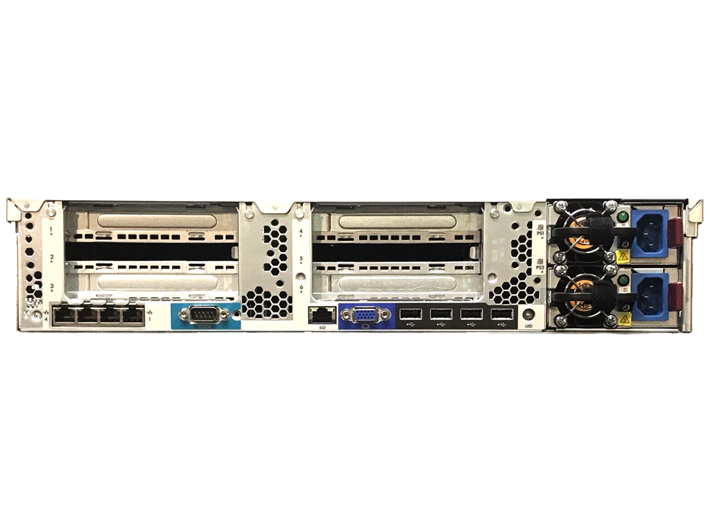 HP DL380p G8 2x E5-2690 8-core 64GB 8 bay SFF 2x 750W PSU P420i 2GB NIC iLO Adv