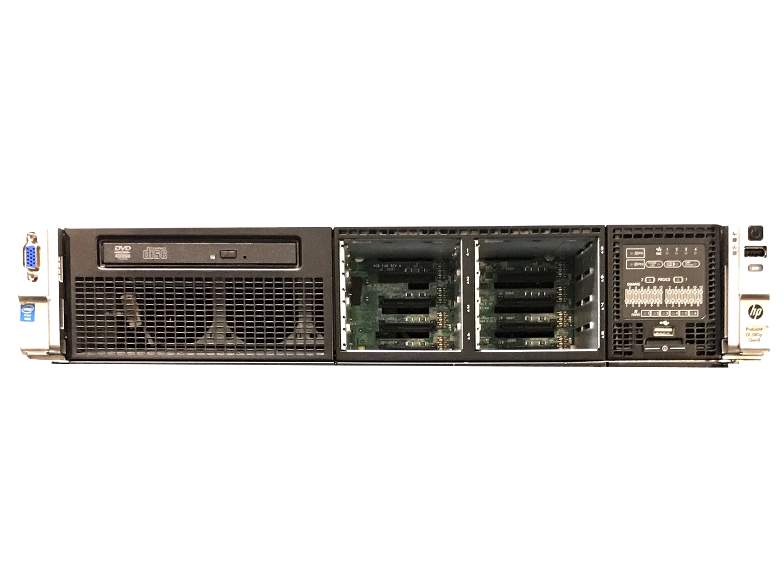 HP DL380p G8 2x E5-2697v2 12-core 64GB 8 bay SFF 2x 750W PSU P420i 2GB NIC iLO Adv