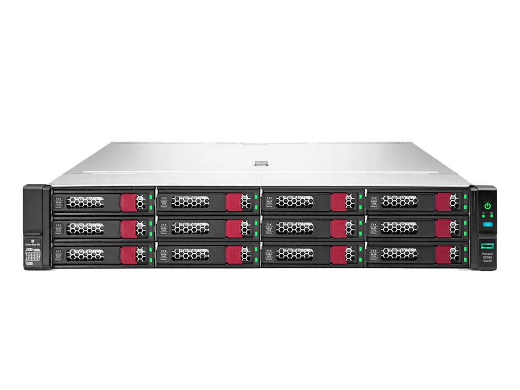HPE ProLiant DL385 Gen10 Plus CTO Server 2x EPYC 7272 64GB 12x 18TB SAS HDD 2x 1600W P816i-a 10/25GbE