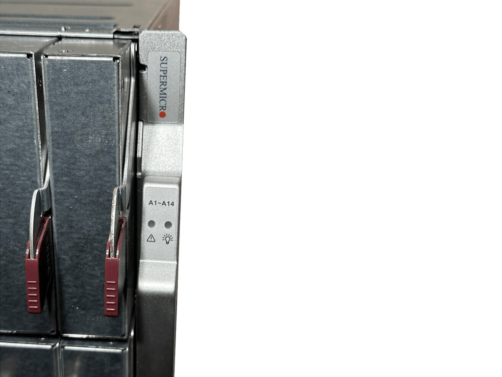 SuperMicro MBE-628E 9x MBI-6128R-T2 18x Xeon E5-2620 v3/v4 1152GB 4xPSU 2x CMM.