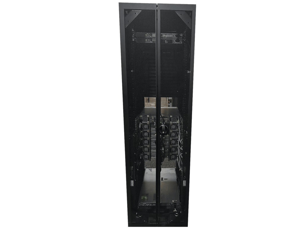 HPE 3PAR StoreServ 7400 2-Node 96 Drive 57.6TB SAN System 42U Rack PDU 5x M6710.