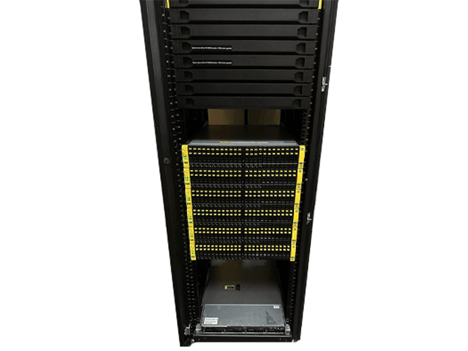 HPE 3PAR StoreServ 7400 2-Node 96 Drive 57.6TB SAN System 42U Rack PDU 5x M6710.