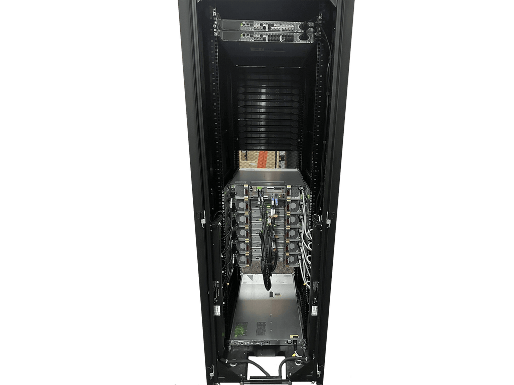 HPE 3PAR StoreServ 7400 2-Node 96 Drive 57.6TB SAN System 42U Rack PDU 5x M6710.