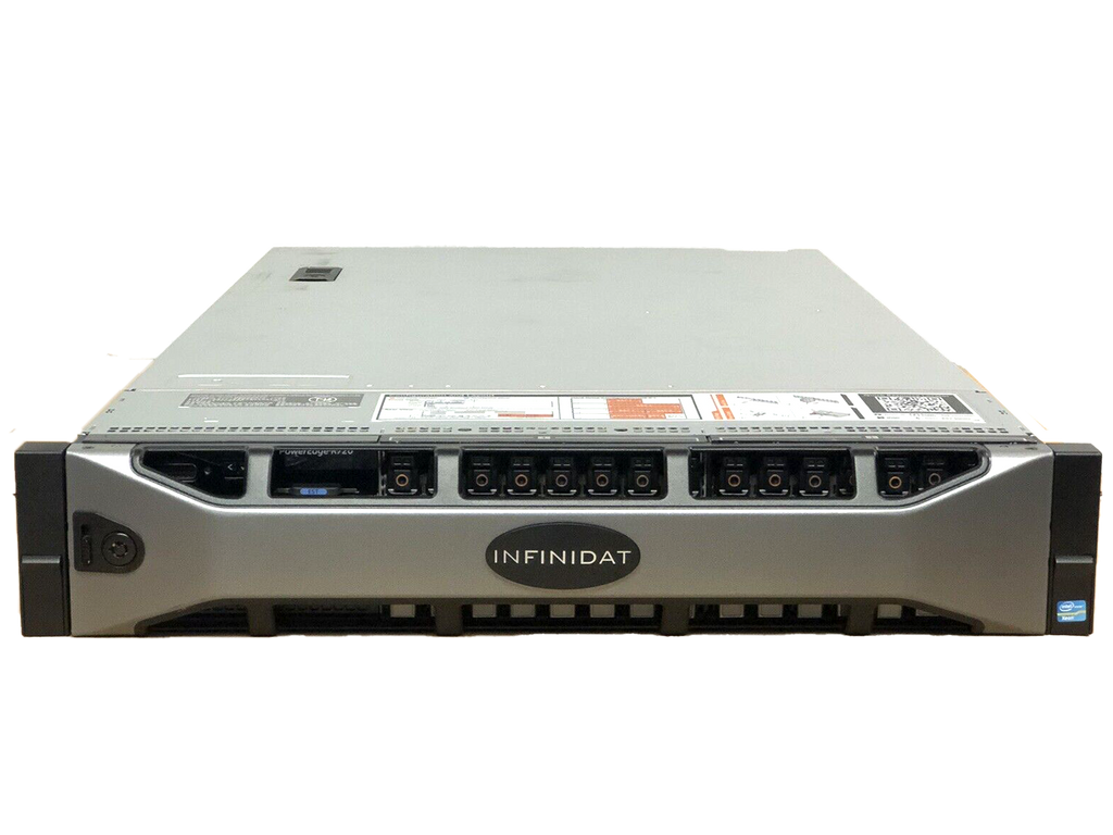 Dell OEMR R720 16 Bay 2x E5-2690V2 3GHz 10C 2x 960GB SSD 14x 600GB SAS 256GB RPS.